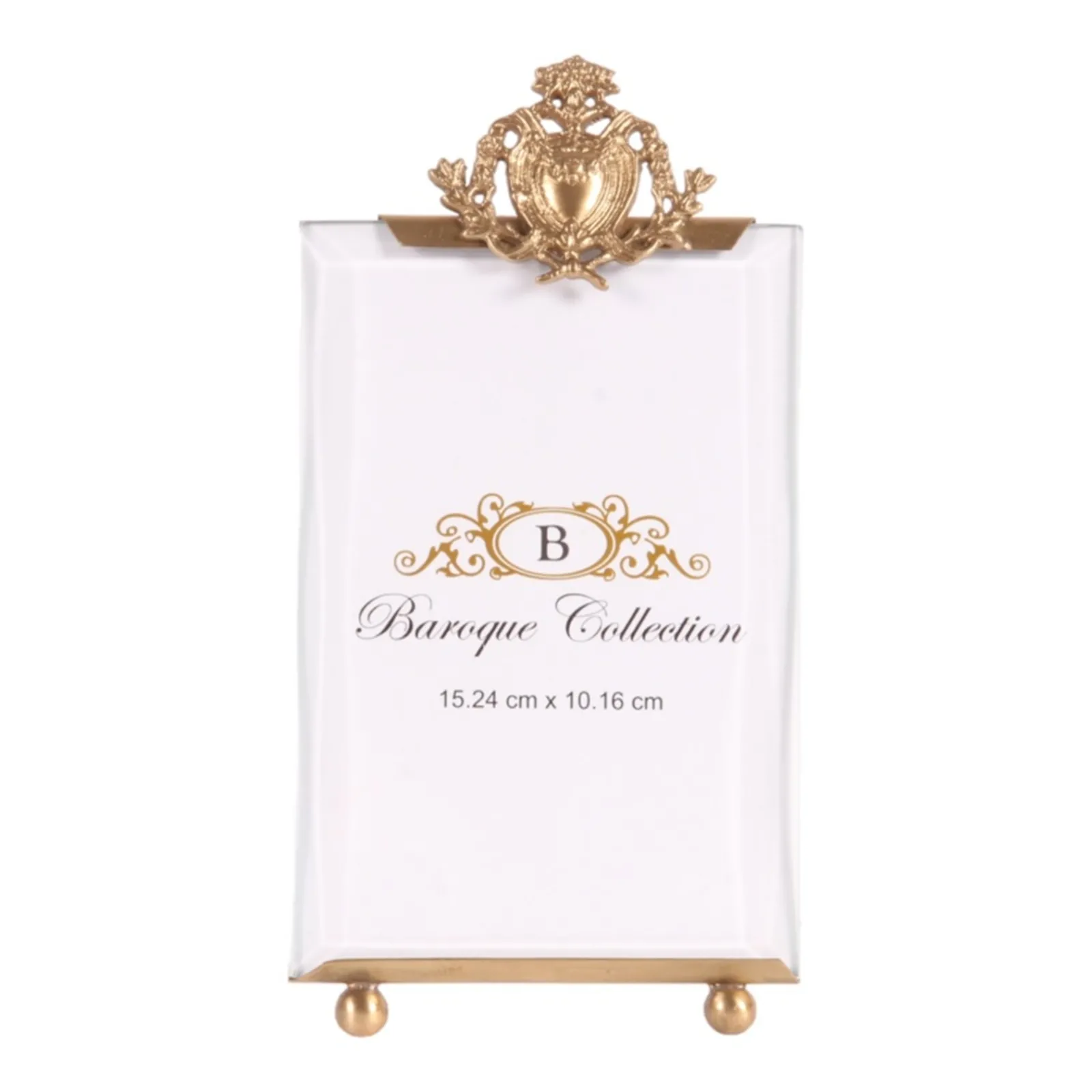 Rama foto din alama ,  19x10 cm 