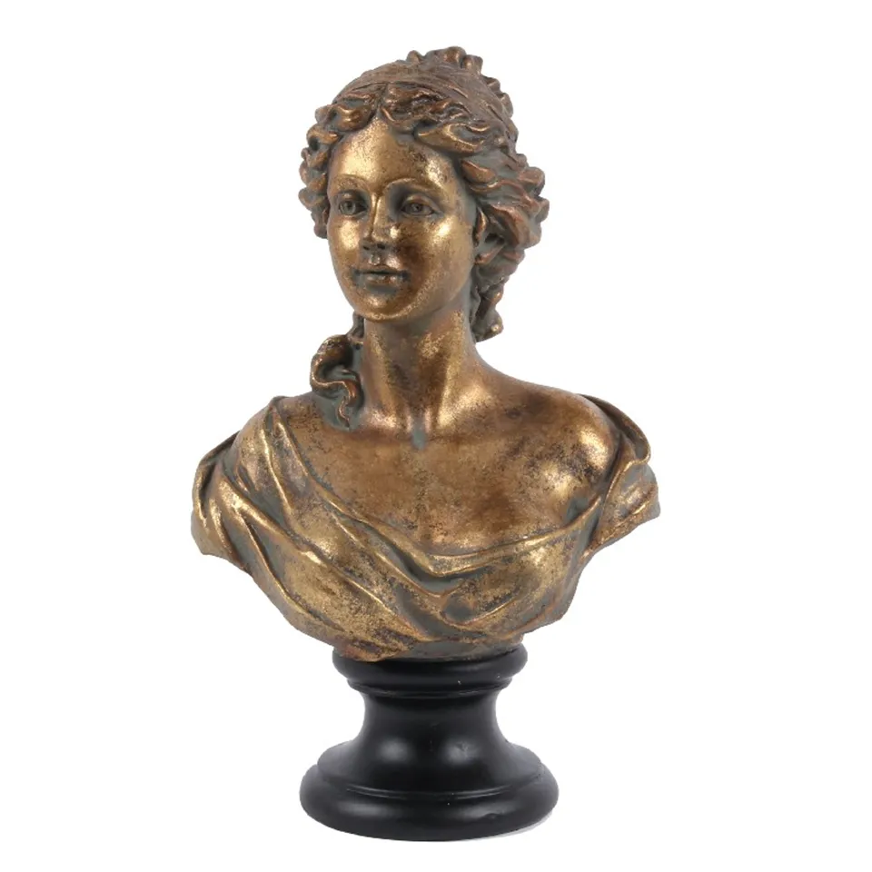 Figurină bust doamnă din rășină, 41 cm