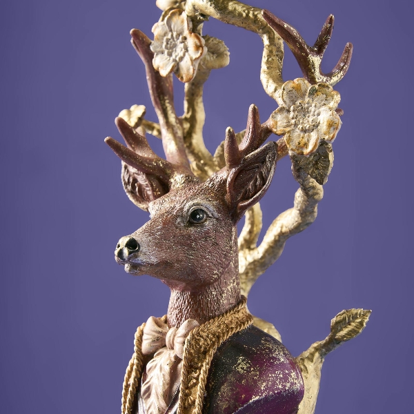 Suport pentru lumânare „Cerb” Alexander - 13.5 x 10.5 x 30.5 cm