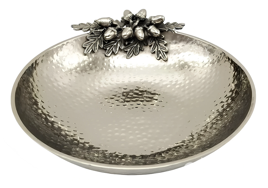 Bol din nichel ciocănit „Noel”, D30x7 cm