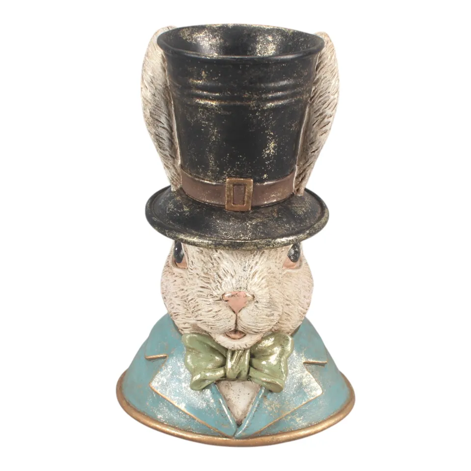 Figurină bust iepure din rășină, 29 cm