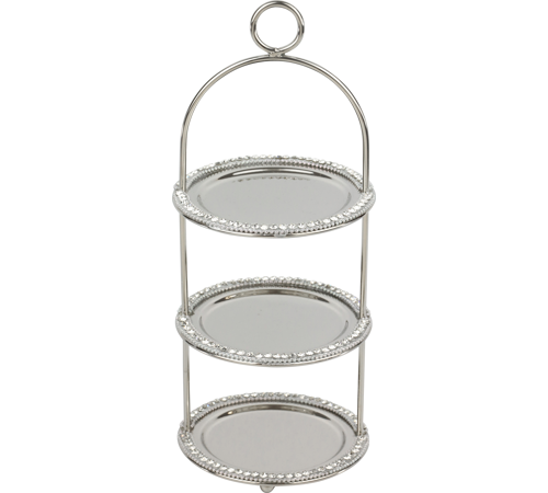 Platou Etajat Cristale ø11,5x29cm