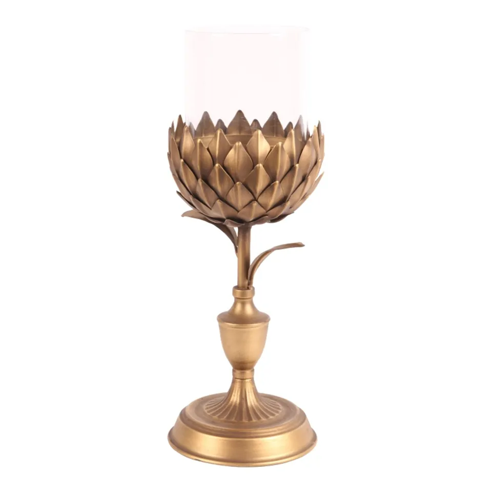 Suport pentru lumânare din fier, 42 cm